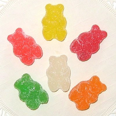 Sour gummy bears