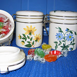 Floral Canister - Peerless Sugar Free Candy Basket