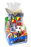 Sports gift candy basket