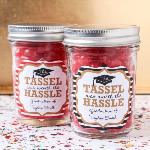 Graduation Party and Gift Guide - Personalized Graduation Party Mason Jars