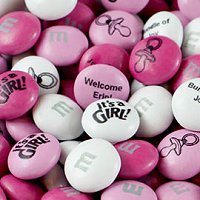 Baby Girl Shower Party Favours - M&M'S Personalized Baby Shower Party Favors
