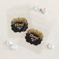 New Years Eve Party Supply and Favour Guide - Personalized Holiday Clear Party Candy Bags