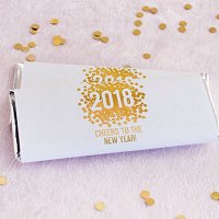 New Years Eve Party Supply and Favour Guide - Personalized Holiday Hershey's Chocolate Bars