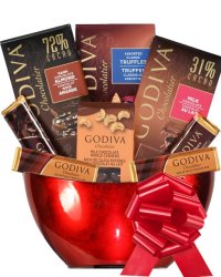 Valentine Gift and Favour Ideas - Godiva Festive Gift Basket