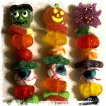 Halloween Candy Kabobs - Brochettes