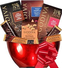 Christmas Gift Baskets - Godiva Festive