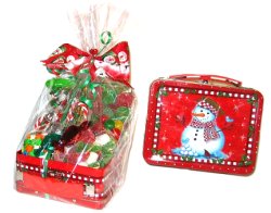 Boitier Cadeaux de Bonbons Bonhomme de Neige