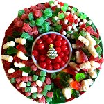 Gummy Candy Wreath Platter