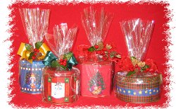 Emballages boites-cadeaux en métal de bonbons de Noël