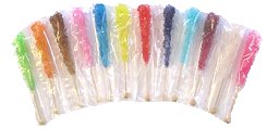 Assorted Crystal Rock Sugar Candy Sticks