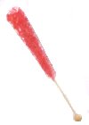 Strawberry Crystal Rock Sugar Candy Sticks