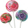 Whirly Funny Fruit lollipops