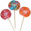 Whirly multicolored lollipops