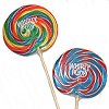 Whirly multicolored lollipops