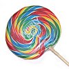 Whirly multicolored lollipops