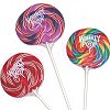 Whirly multicolored lollipops