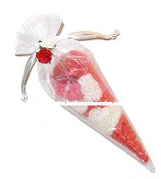 Cornets Organza de Bonbons et Friandises Assorties de St-Valentin
