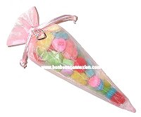 Cornets Organza de Bonbons et Friandises Assorties de St-Valentin