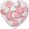 Drag�es Coeurs Chocolat�s Blancs et Roses
