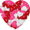 Mini Bonbons Coeurs Valentin