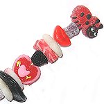 Brochettes de bonbons Saint-Valentin