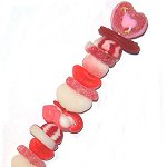 Brochettes de bonbons Saint-Valentin