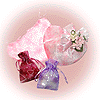 Sachets et Pochettes-Coeurs en voile d'organza