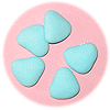 Blue Heart-Shaped Chocolate Confetti Candy
