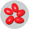Red Almond Confetti Candy