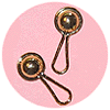 Decorative Gold Rattles