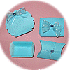Blue Linen Favour Boxes