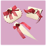 Ivory Linen Favour Boxes