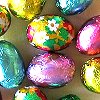 Foiled Solid Milk Chocolate Easter Eggs