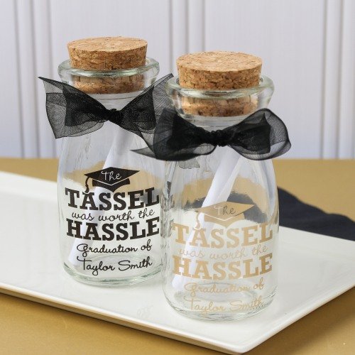 Graduation Party and Gift Guide - Personalized Graduation Party Vintage Milk Jars
