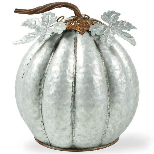 Halloween Party Decor Guide - Halloween Galvanized Metal Pumpkin