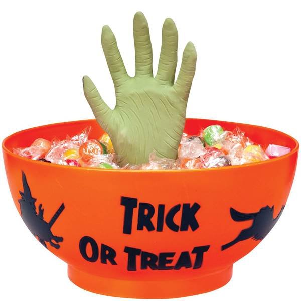 Halloween Party Supply Guide - Halloween Party Animated Monster Hand Candy Bowl