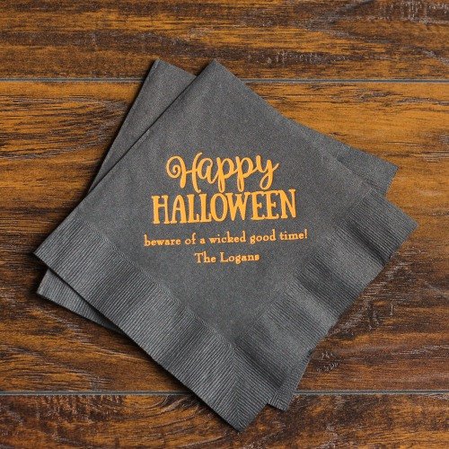 Halloween Party Supply Guide - Personalized Halloween Party Paper Napkins