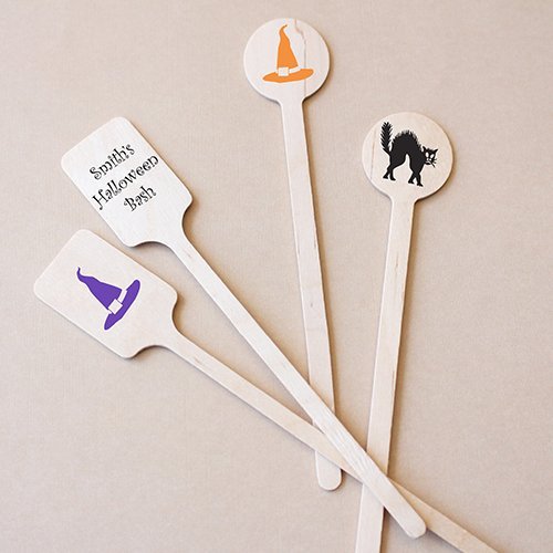 Halloween Party Supply Guide - Personalized Halloween Party Stir Sticks