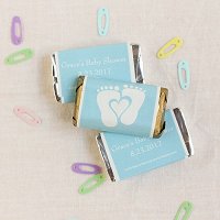 Baby Boy Shower Party Favours - Personalized Baby Shower Hershey's Miniatures