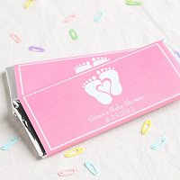 Baby Girl Shower Party Favours - Personalized Baby Shower Hershey's Chocolate Bars