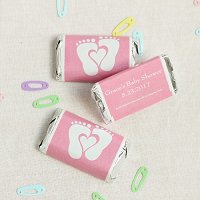 Baby Girl Shower Party Favours - Personalized Baby Shower Hershey's Miniatures