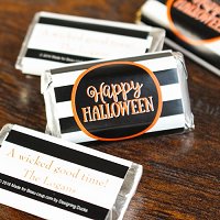 Halloween Party Favour Guide - Personalized Halloween Party Hershey's Miniatures