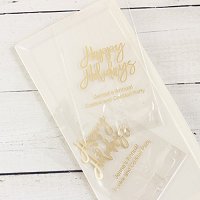 Christmas Holiday Party Supply and Favour Guide - Personalized Holiday Party Cello Bags