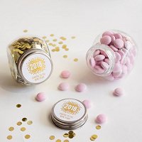 New Years Eve Party Supply and Favour Guide - Personalized Holiday Candy Jars