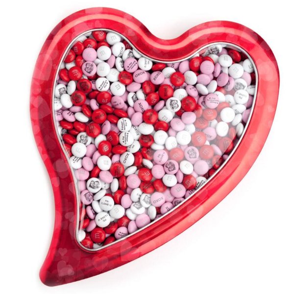 Valentine Gift and Favour Ideas - Large Red Heart M&MS Gift Box