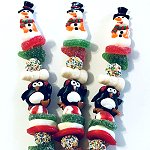 Christmas candy kabob