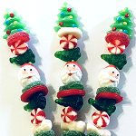 Christmas candy kabob