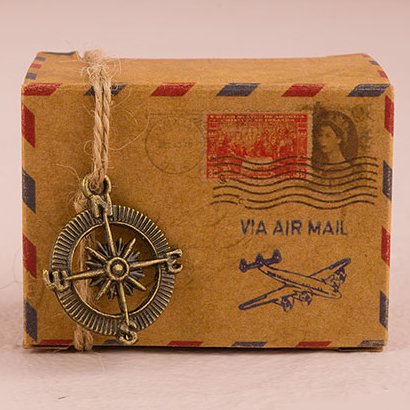 Vintage Airmail Box Wedding Favours