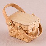 Miniature Woven Picnic Basket